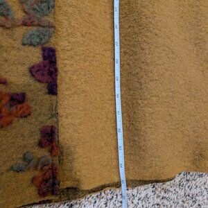 Rare Italian Wool Floral Hooded Coat